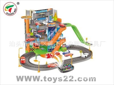 批發(fā)DIY益智玩具 P2688D軌道停車場 激發(fā)創(chuàng)造力與無限樂趣